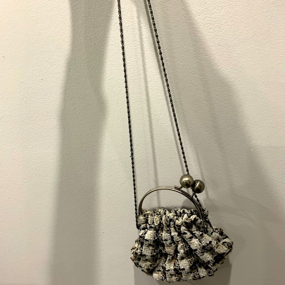 Tartan and tweed handbag